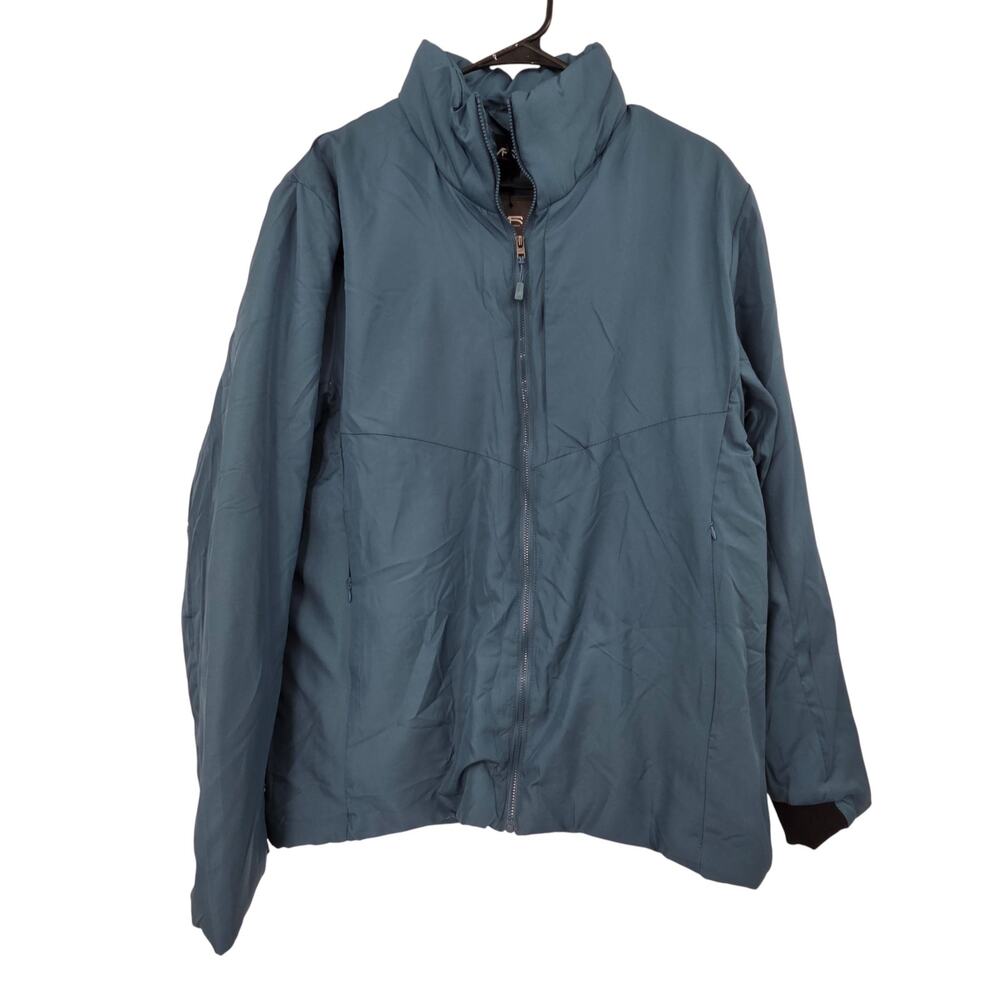 MACK RUSSO NEW XL BLUE ZIP UP LONG SLEEVE POLYESTER FILLED HYBRID JACKET